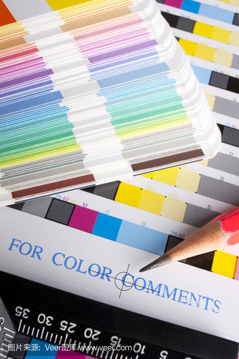 顏色樣張和色板。